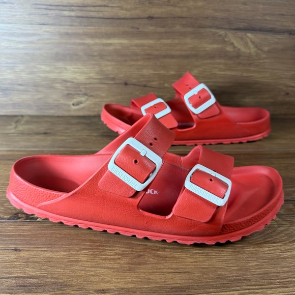 Birkenstock Shoes - Birkenstock Arizona Essentials Red EVA Sandals EU Size 40 Women's 9 Slides Shoes